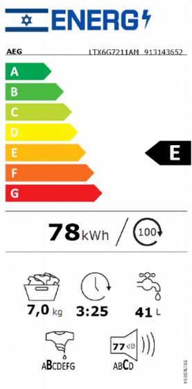 ����� ����� AEG LTX6G7211AM �7 ��"�