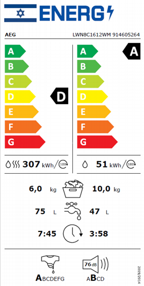 ����� ����� AEG LWN8C1612WM �10 ��"�